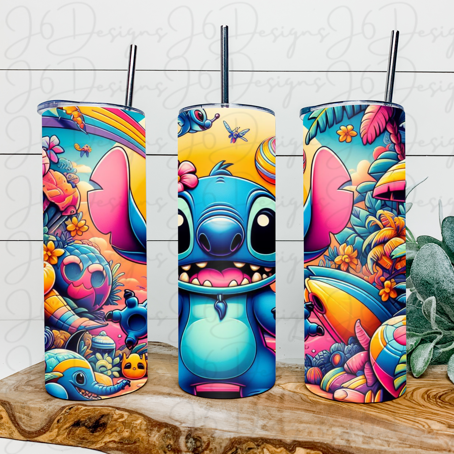 Blue Alien Tumbler
