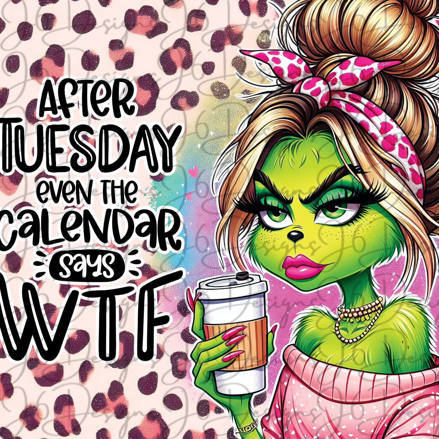 Calendar WTF-Sublimation Tumbler Transfer