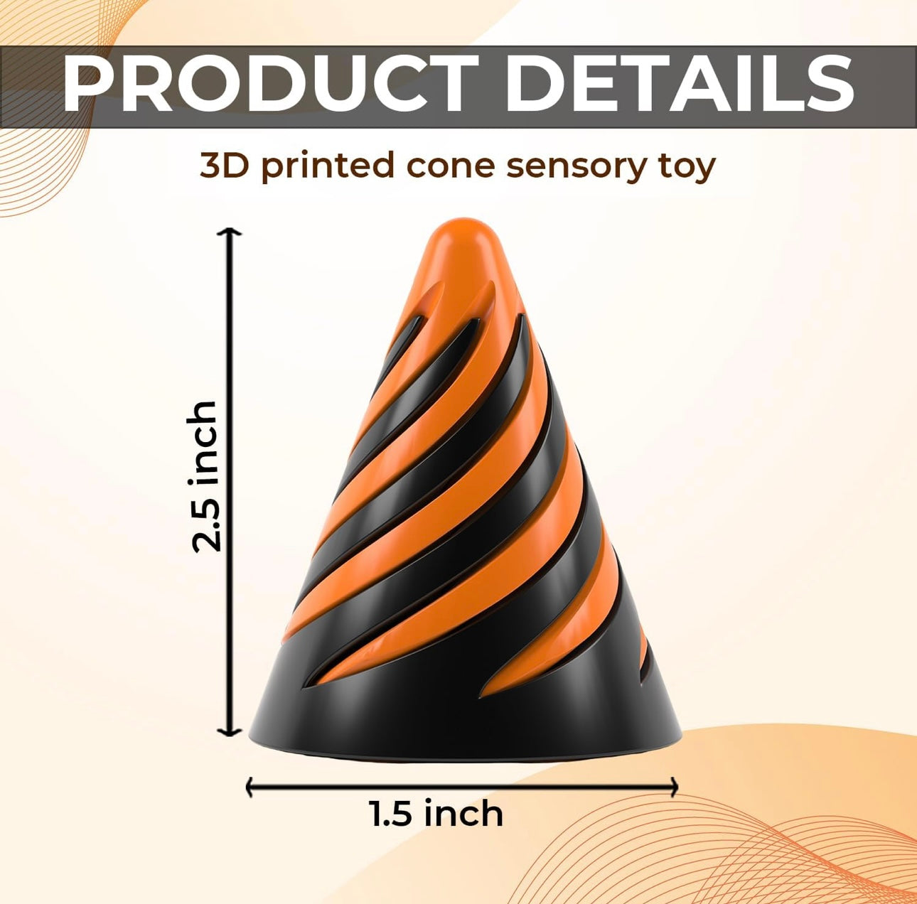 Mini Impossible Pyramid Pass-Through Fidget Toy
