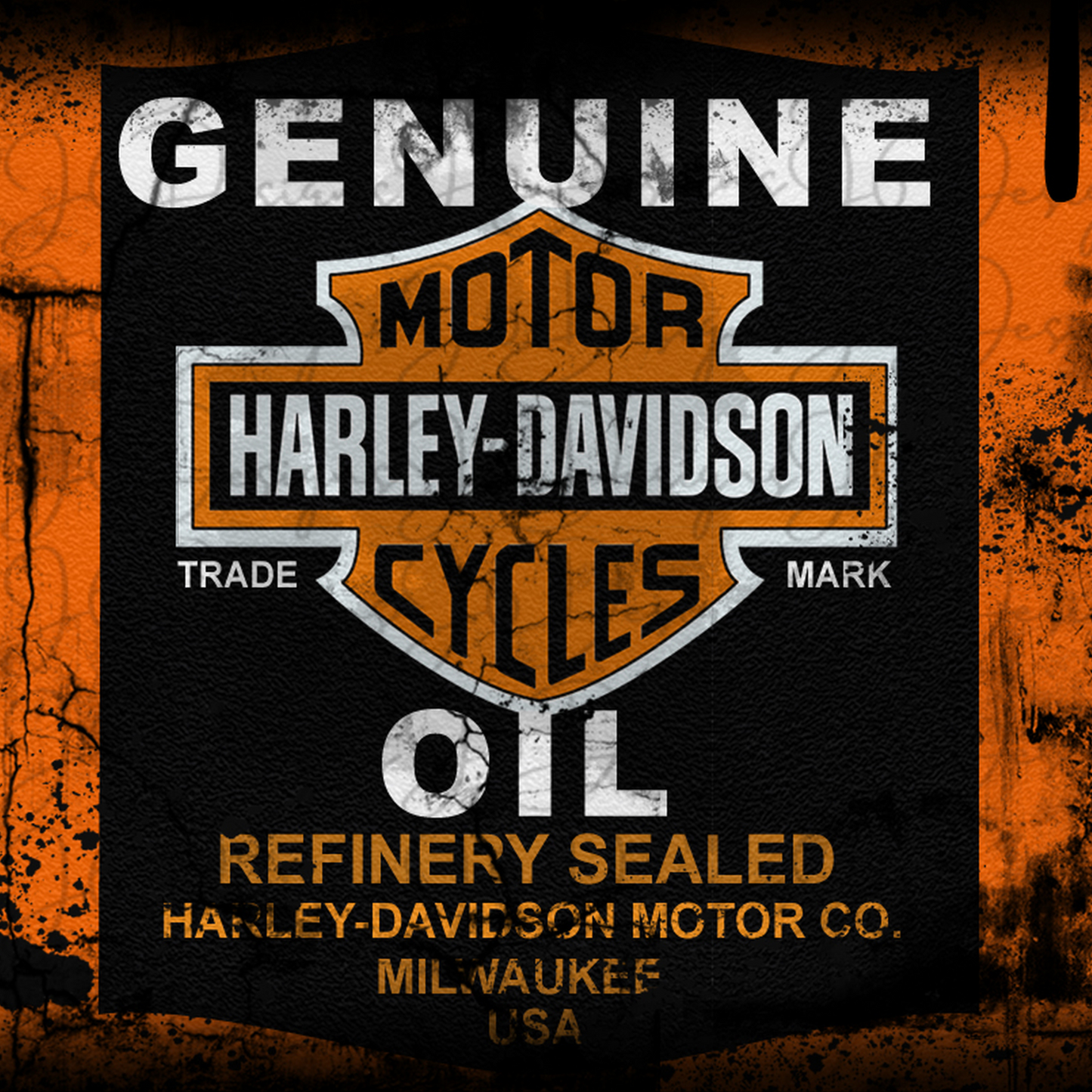 Harley Oil-Sublimation Tumbler Transfer