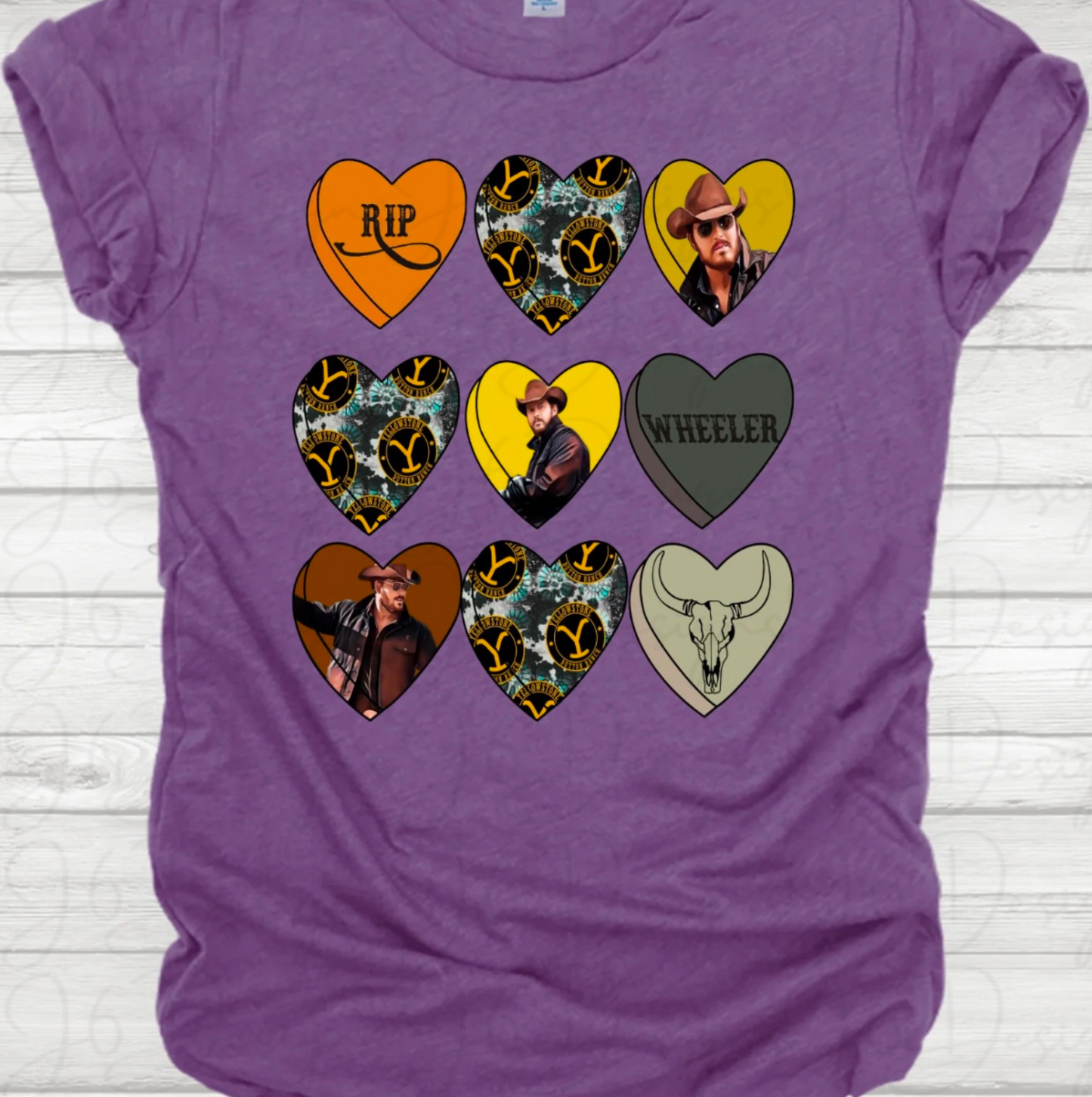 Rip Heart Collage T-shirt Design