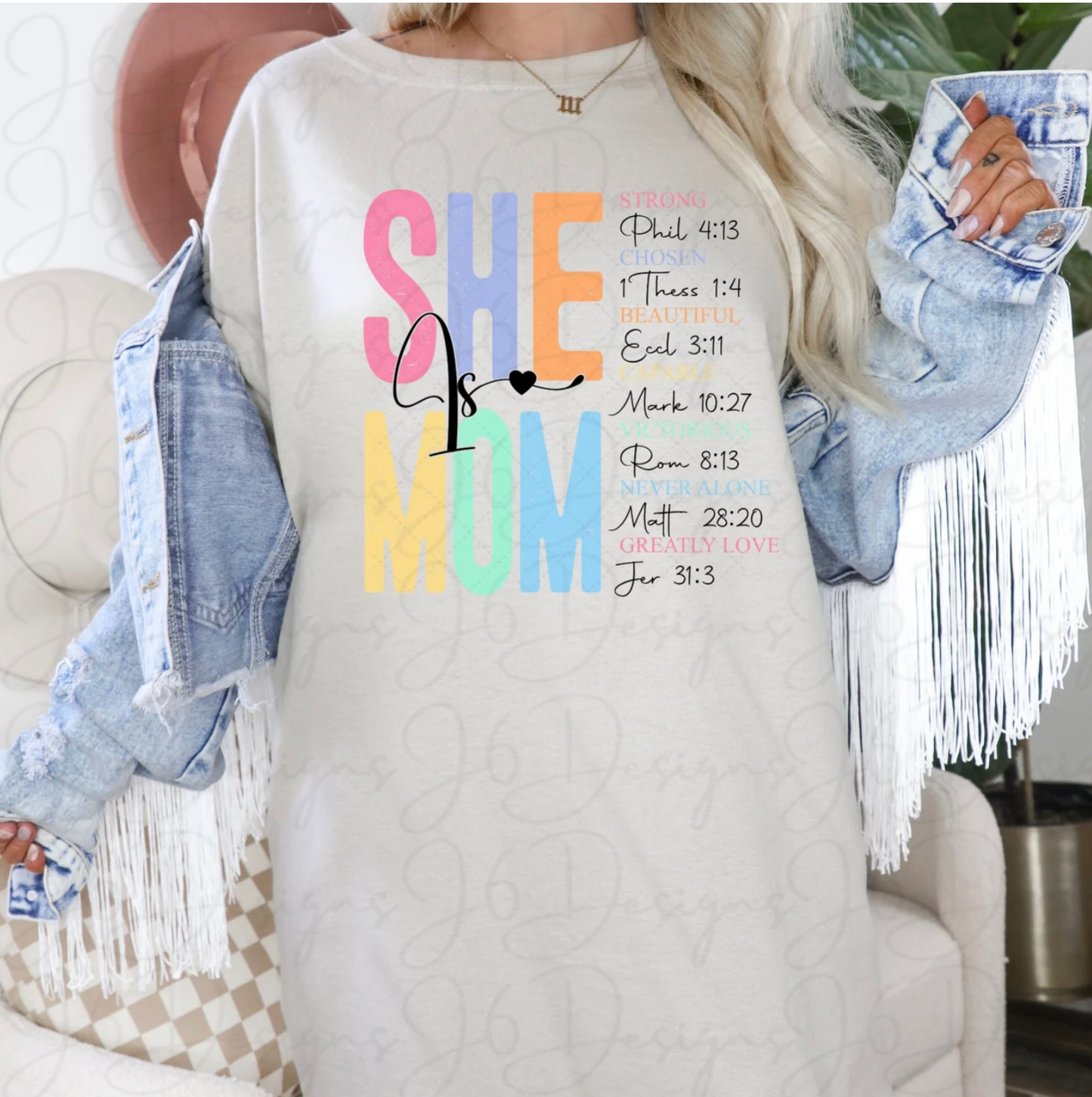 She Is Mom T-shirt Design