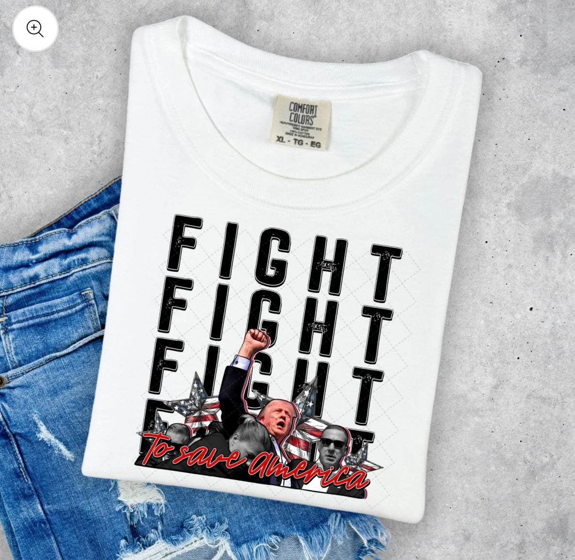 Trump Fight T-shirt Design
