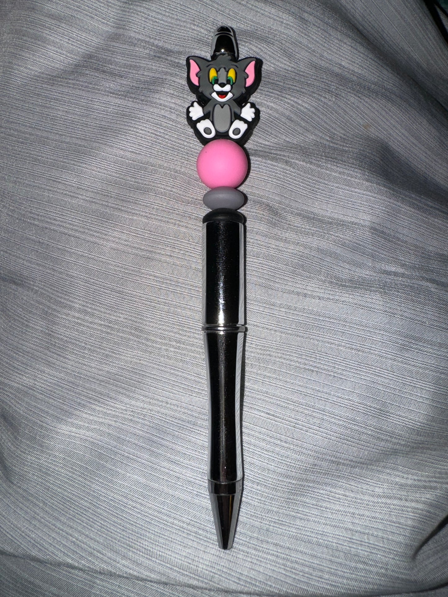 Tom Cat Beaded Pen