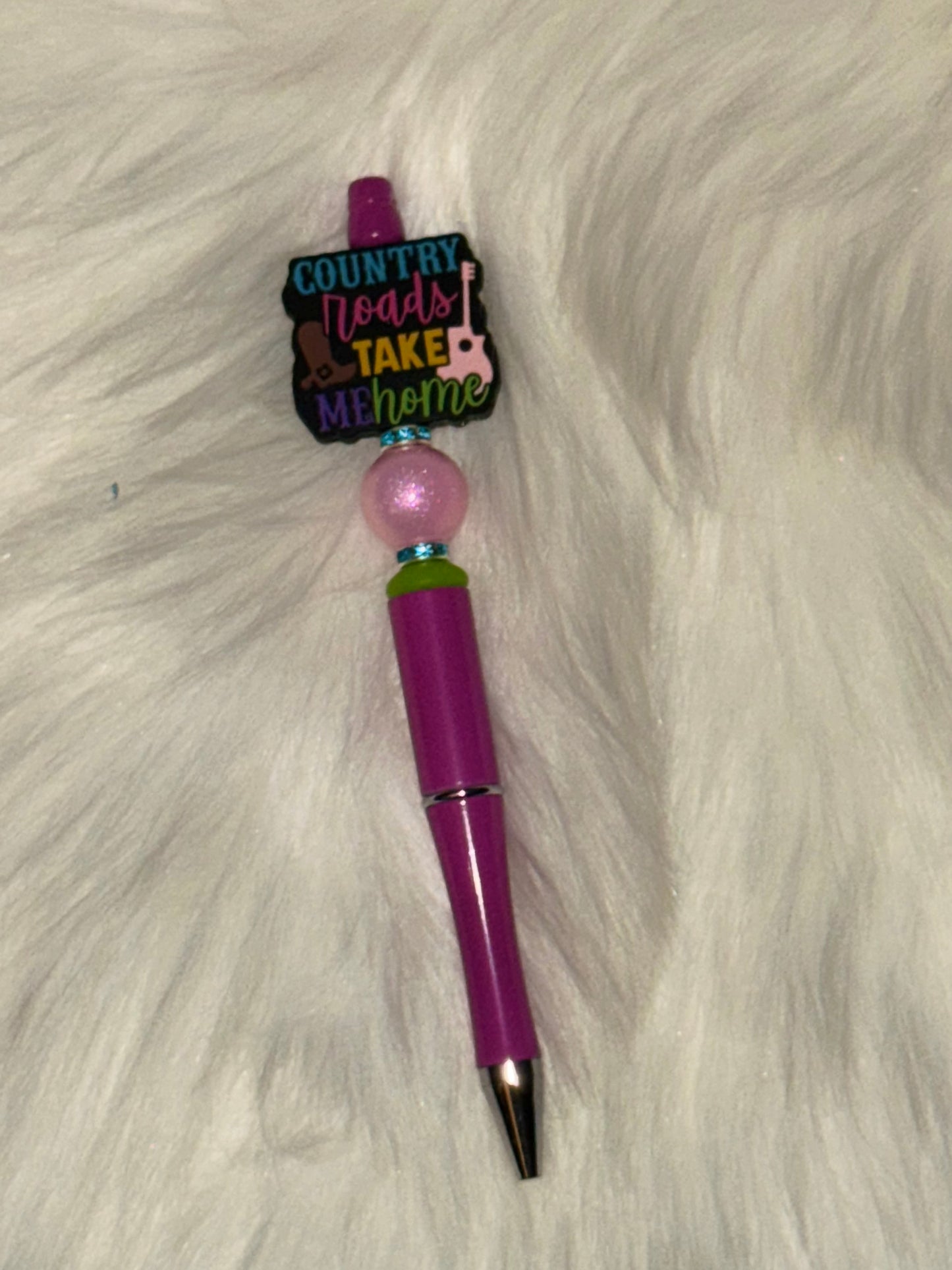 Country Roads Take Me Home Beaded Pen