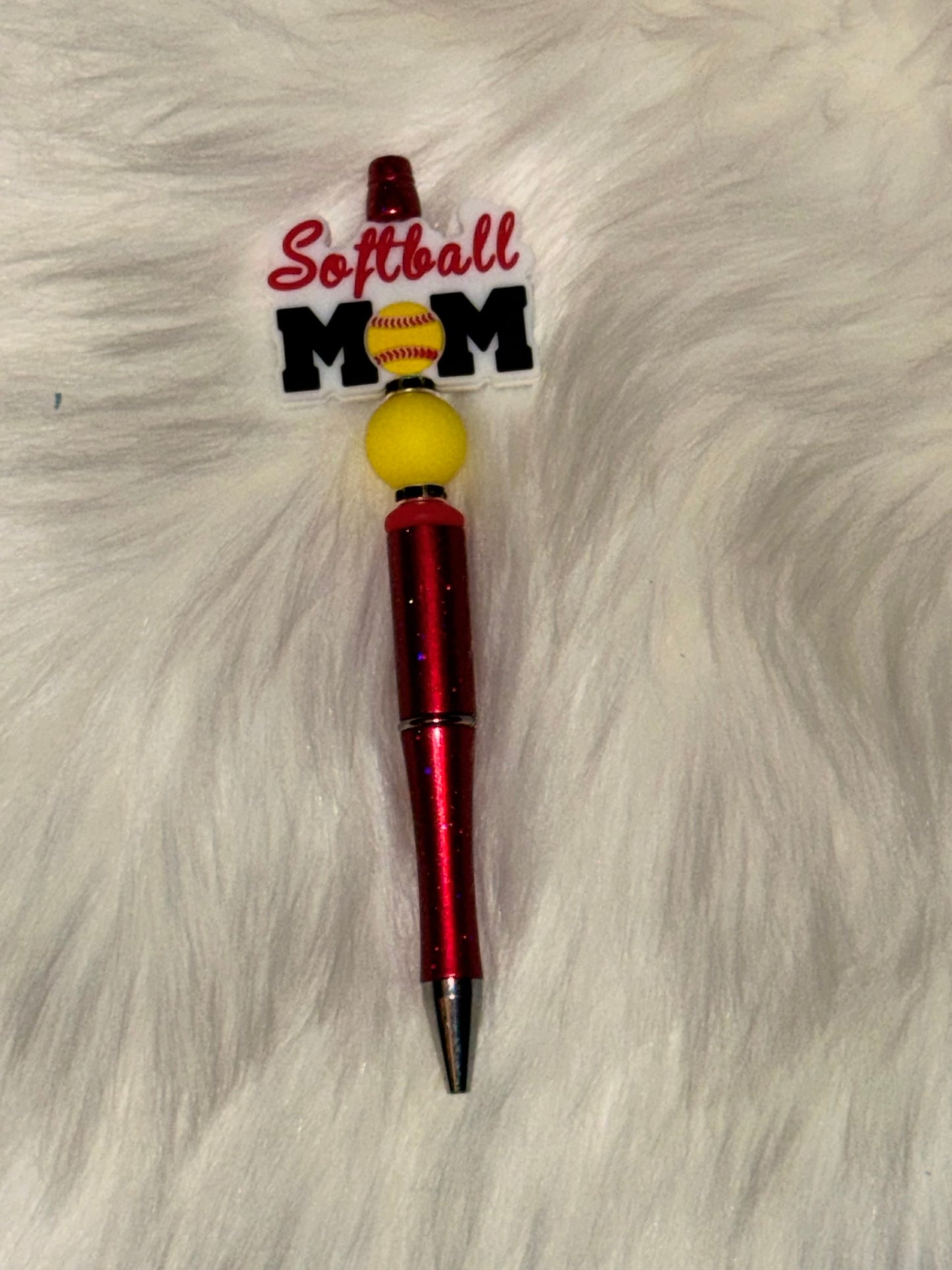 Softball Mom Beaded Pen