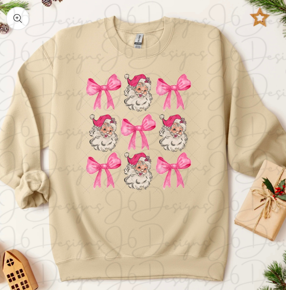 Pink Santa Coquette T-shirt Design