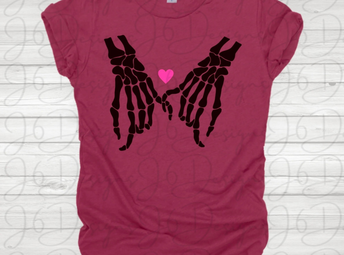 Pinky Swear Skelly Hands T-shirt Design