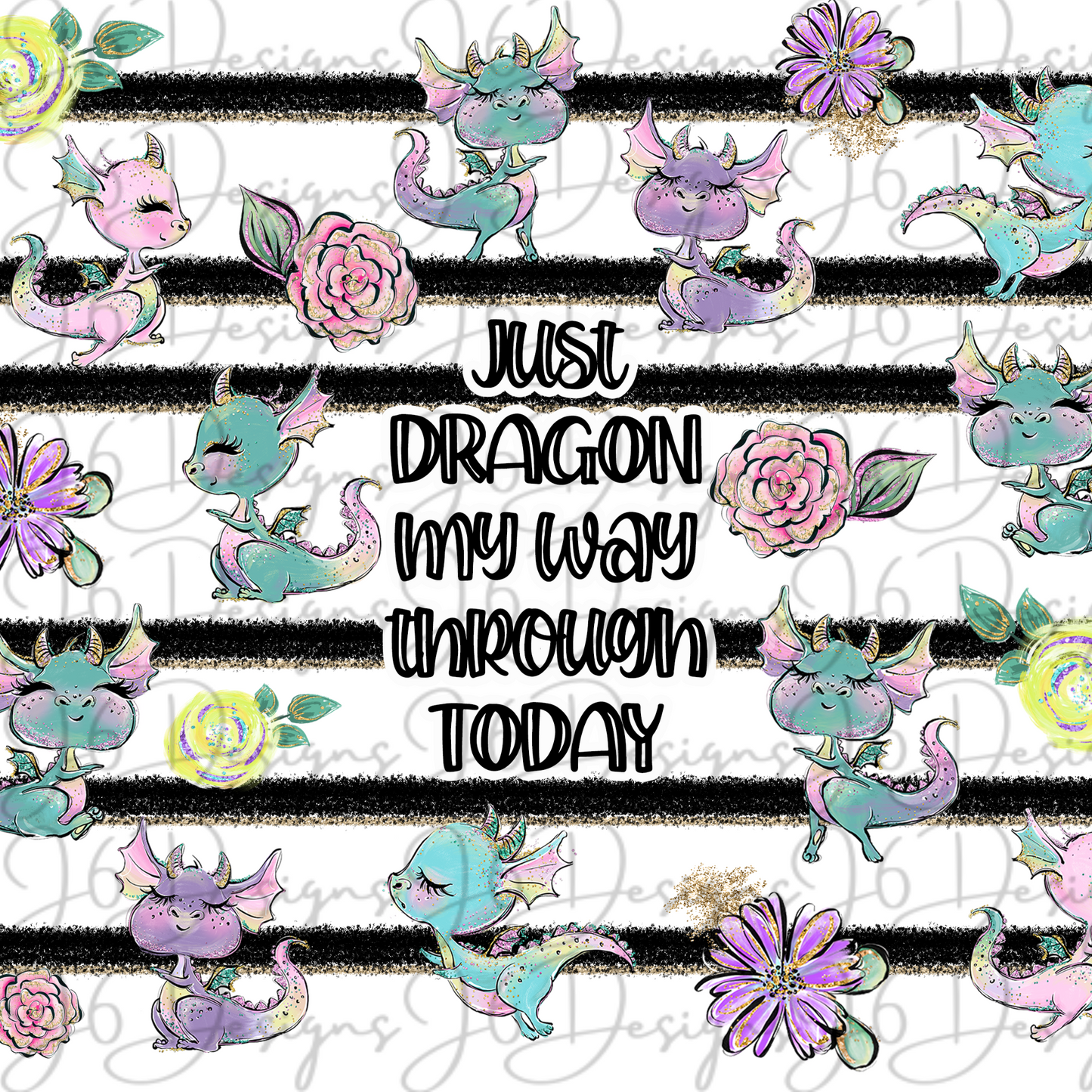 Just Dragon-Sublimation Tumbler Transfer