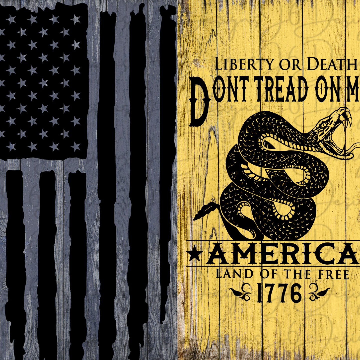 Liberty Or Death-Sublimation Tumbler Transfer