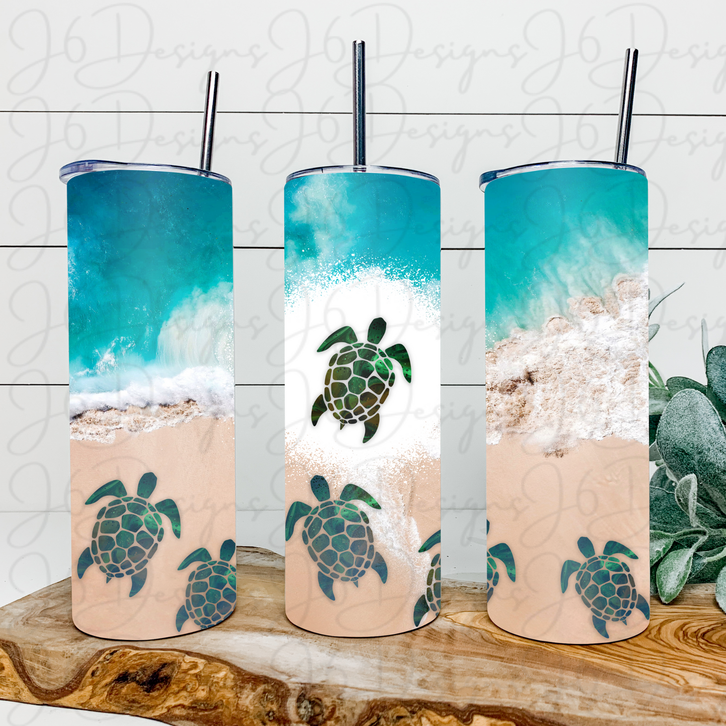 Sea Turtle Beach Tumbler