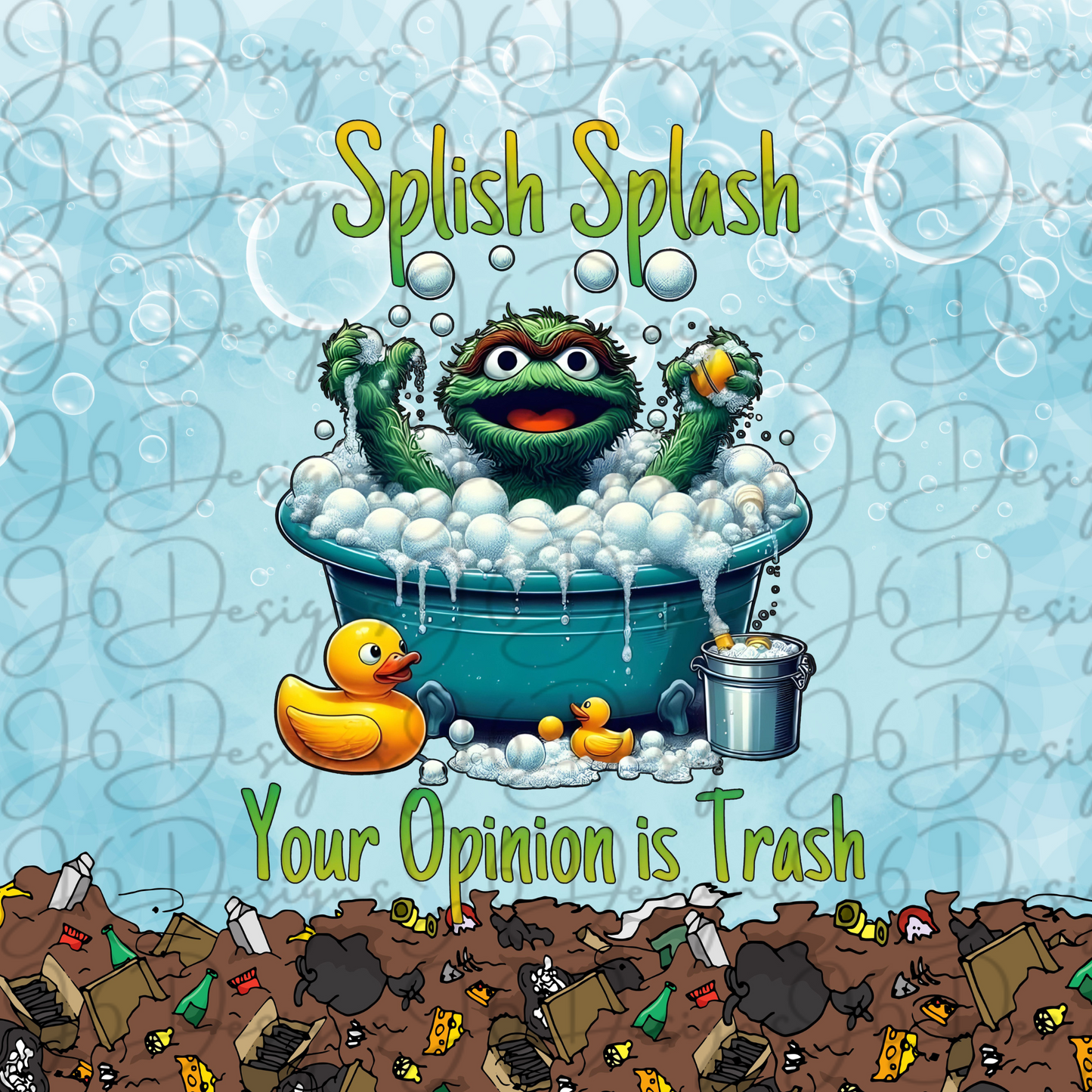 Splish Splash-Sublimation Tumbler Transfer
