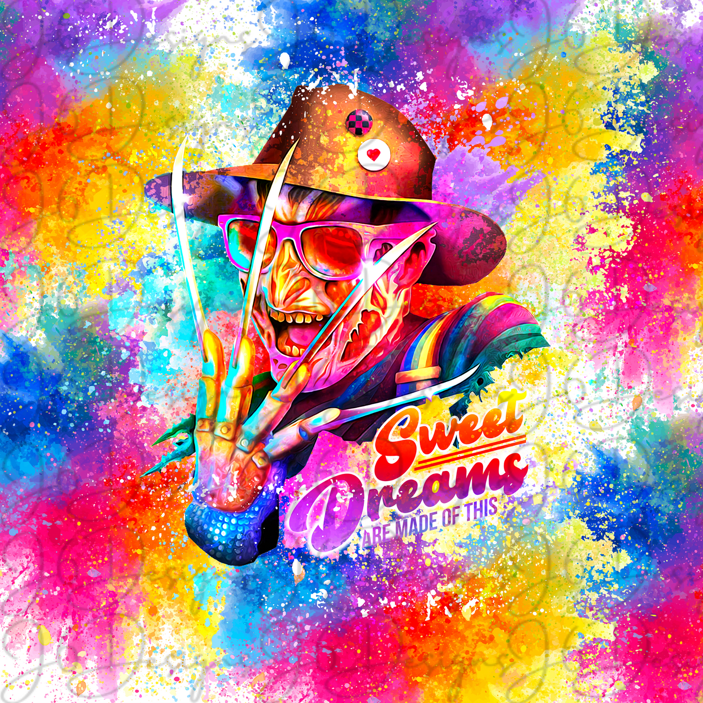 Sweet Dreams Neon Halloween-Sublimation Tumbler Transfer