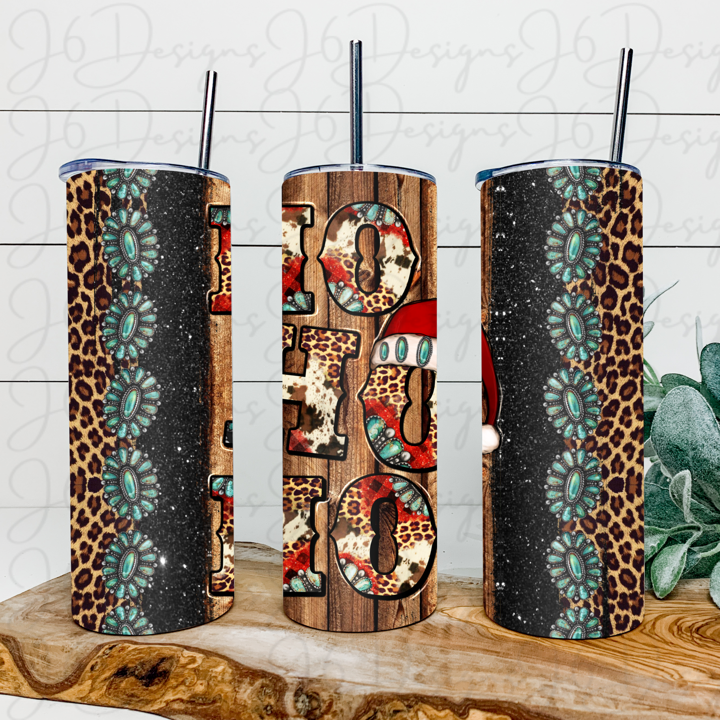 Western Ho Ho Ho Tumbler